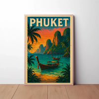 Phuket Island Vintage Travel Poster PosterGoat