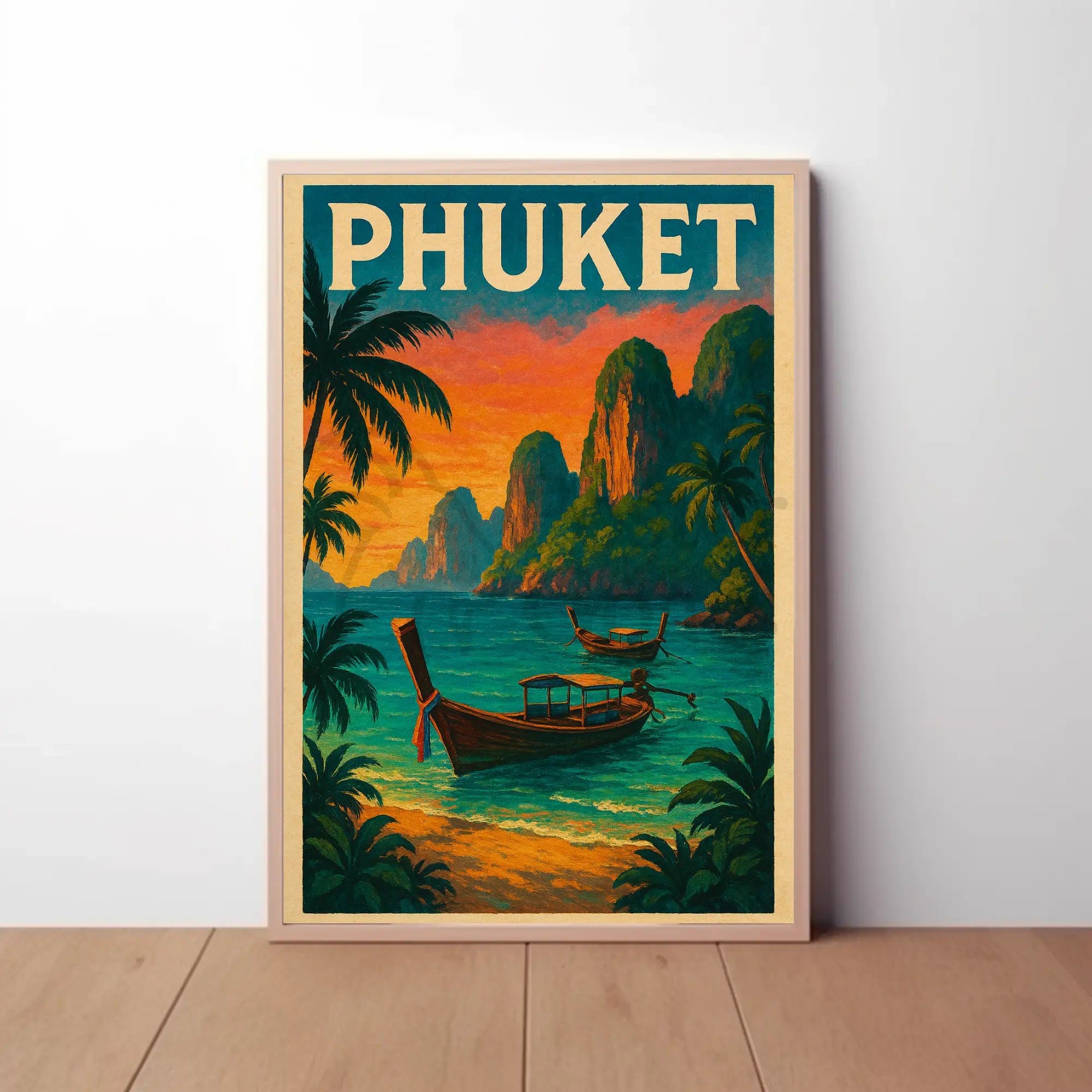 Phuket Island Vintage Travel Poster PosterGoat