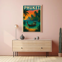 Phuket Island Vintage Travel Poster PosterGoat