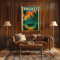 Phuket Island Vintage Travel Poster PosterGoat