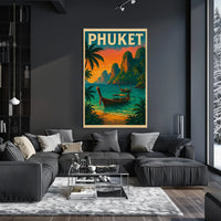 Phuket Island Vintage Travel Poster PosterGoat