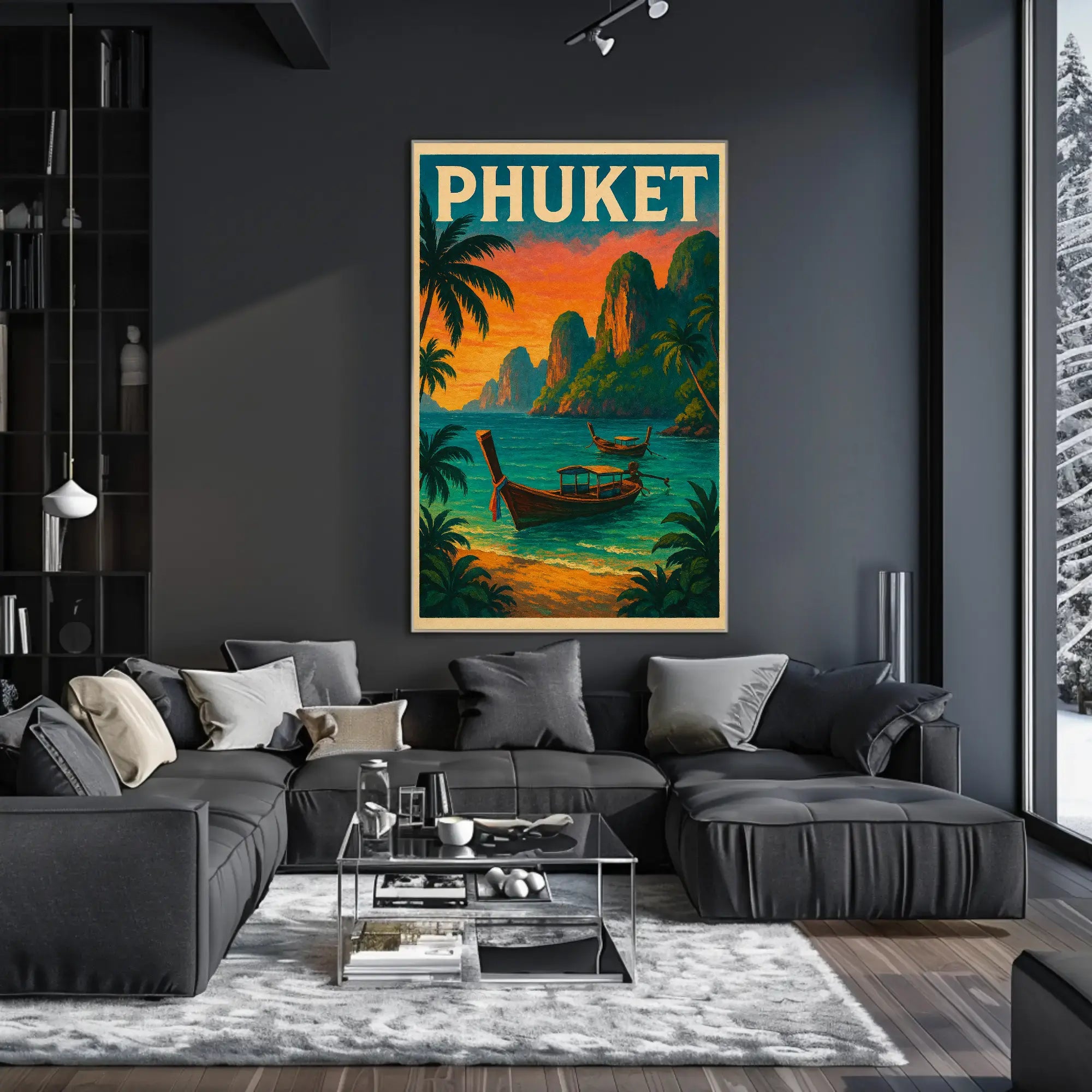 Phuket Island Vintage Travel Poster PosterGoat