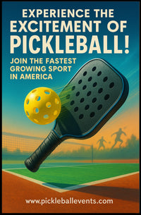 Pickleball Excitement Wall Art Print PosterGoat