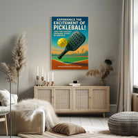 Pickleball Excitement Wall Art Print PosterGoat
