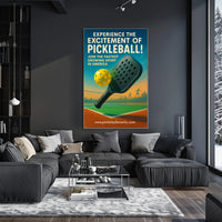 Pickleball Excitement Wall Art Print PosterGoat