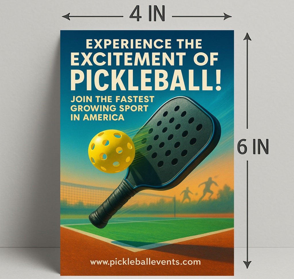 Pickleball Excitement Wall Art Print PosterGoat