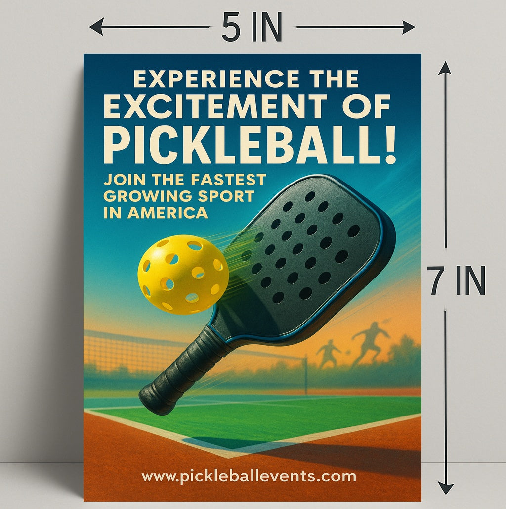 Pickleball Excitement Wall Art Print PosterGoat