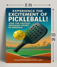 Pickleball Excitement Wall Art Print PosterGoat