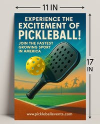 Pickleball Excitement Wall Art Print PosterGoat