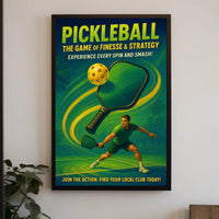 Pickleball Finesse Strategy Wall Art Print PosterGoat