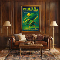Pickleball Finesse Strategy Wall Art Print PosterGoat
