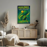 Pickleball Finesse Strategy Wall Art Print PosterGoat