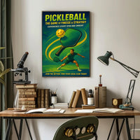Pickleball Finesse Strategy Wall Art Print PosterGoat
