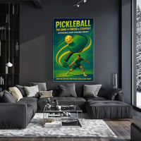 Pickleball Finesse Strategy Wall Art Print PosterGoat