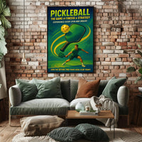 Pickleball Finesse Strategy Wall Art Print PosterGoat