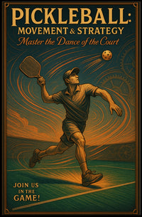 Pickleball Movement Strategy Wall Art Print PosterGoat