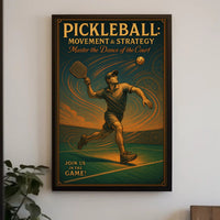 Pickleball Movement Strategy Wall Art Print PosterGoat