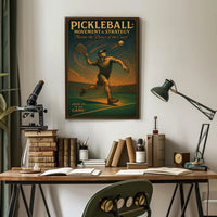 Pickleball Movement Strategy Wall Art Print PosterGoat