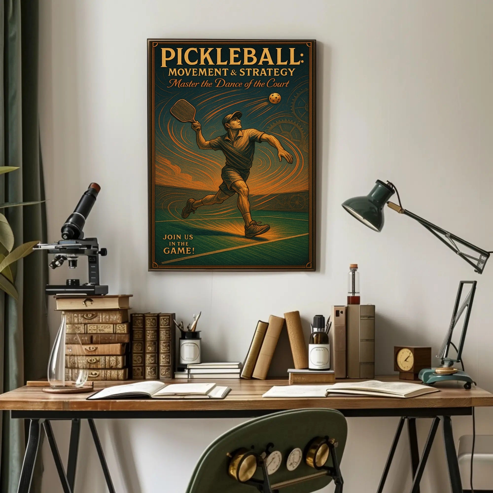 Pickleball Movement Strategy Wall Art Print PosterGoat