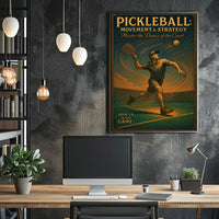 Pickleball Movement Strategy Wall Art Print PosterGoat