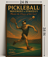 Pickleball Movement Strategy Wall Art Print PosterGoat