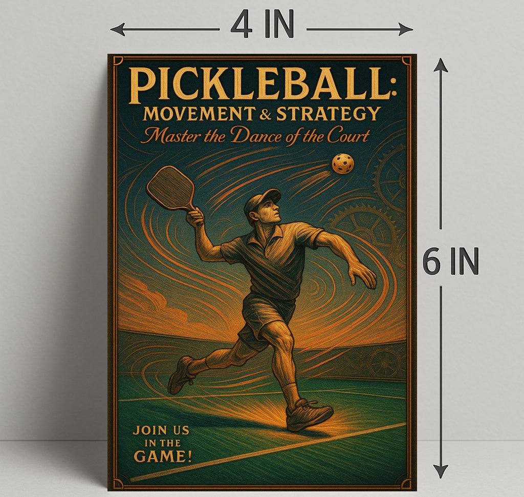 Pickleball Movement Strategy Wall Art Print PosterGoat