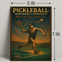 Pickleball Movement Strategy Wall Art Print PosterGoat
