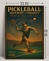 Pickleball Movement Strategy Wall Art Print PosterGoat