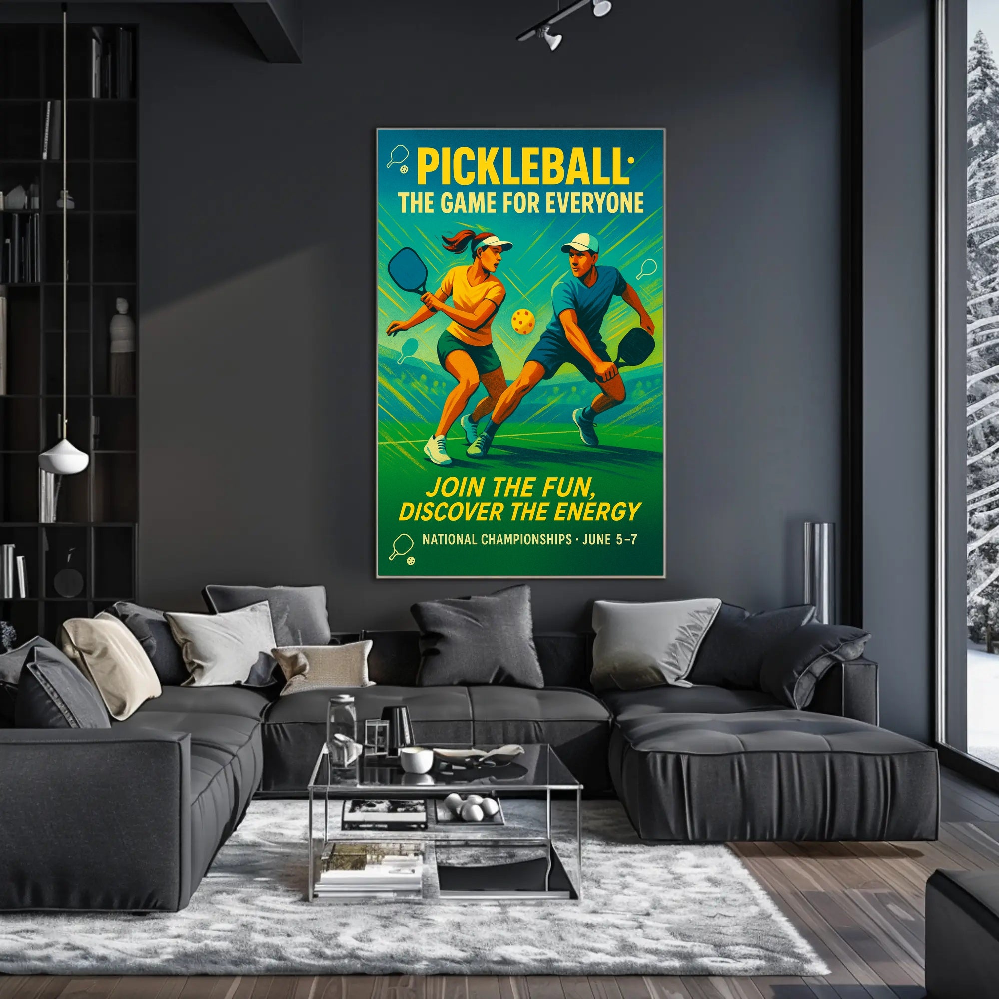 Pickleball National Championships Wall Art PosterGoat