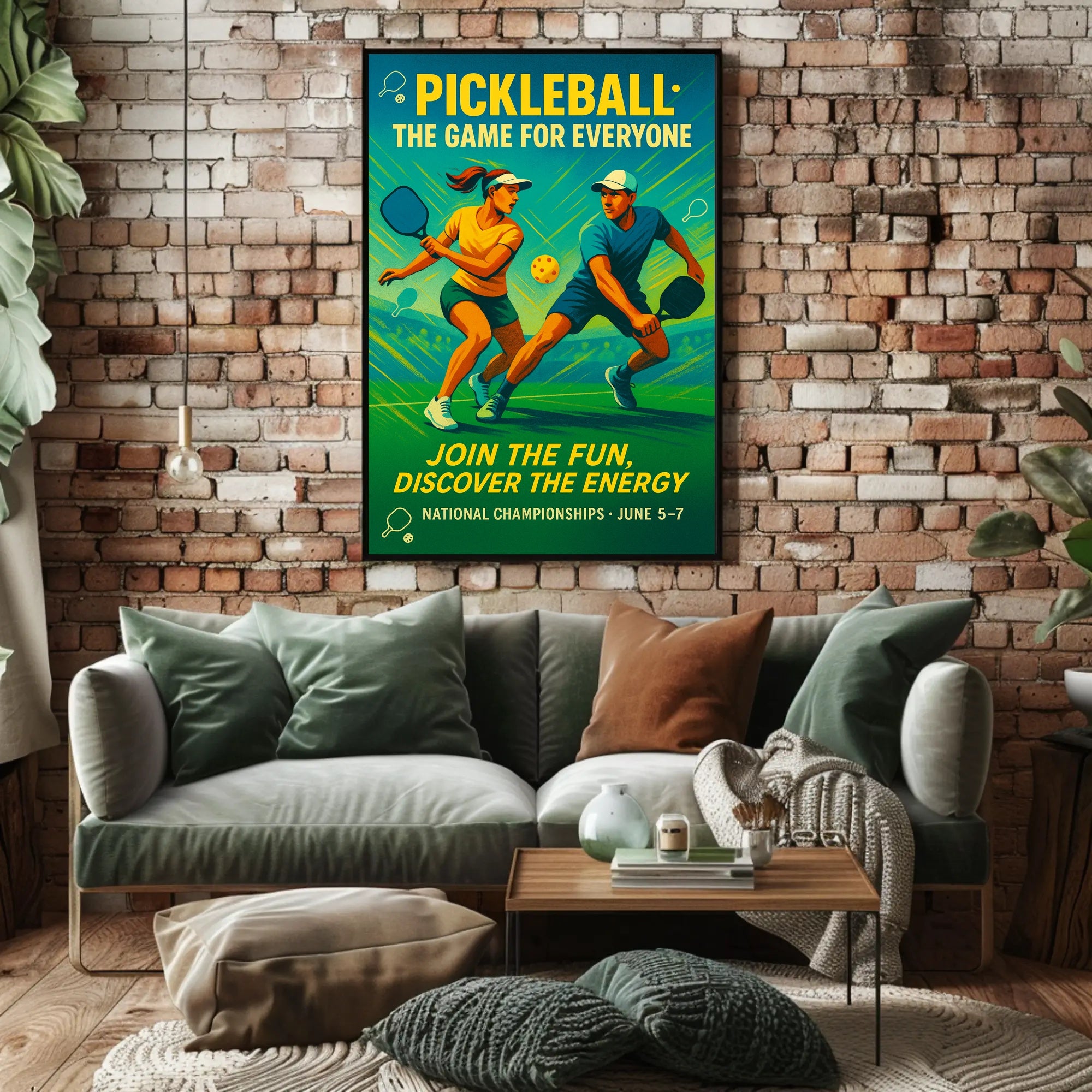 Pickleball National Championships Wall Art PosterGoat