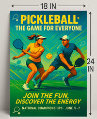 Pickleball National Championships Wall Art PosterGoat