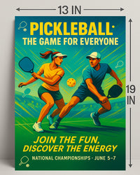Pickleball National Championships Wall Art PosterGoat