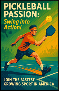Pickleball Passion Wall Art Print for Sports Lovers PosterGoat