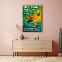 Pickleball Passion Wall Art Print for Sports Lovers PosterGoat