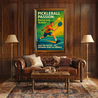 Pickleball Passion Wall Art Print for Sports Lovers PosterGoat
