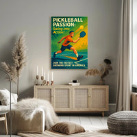Pickleball Passion Wall Art Print for Sports Lovers PosterGoat