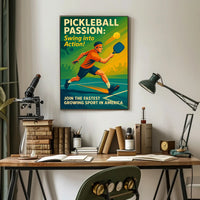 Pickleball Passion Wall Art Print for Sports Lovers PosterGoat