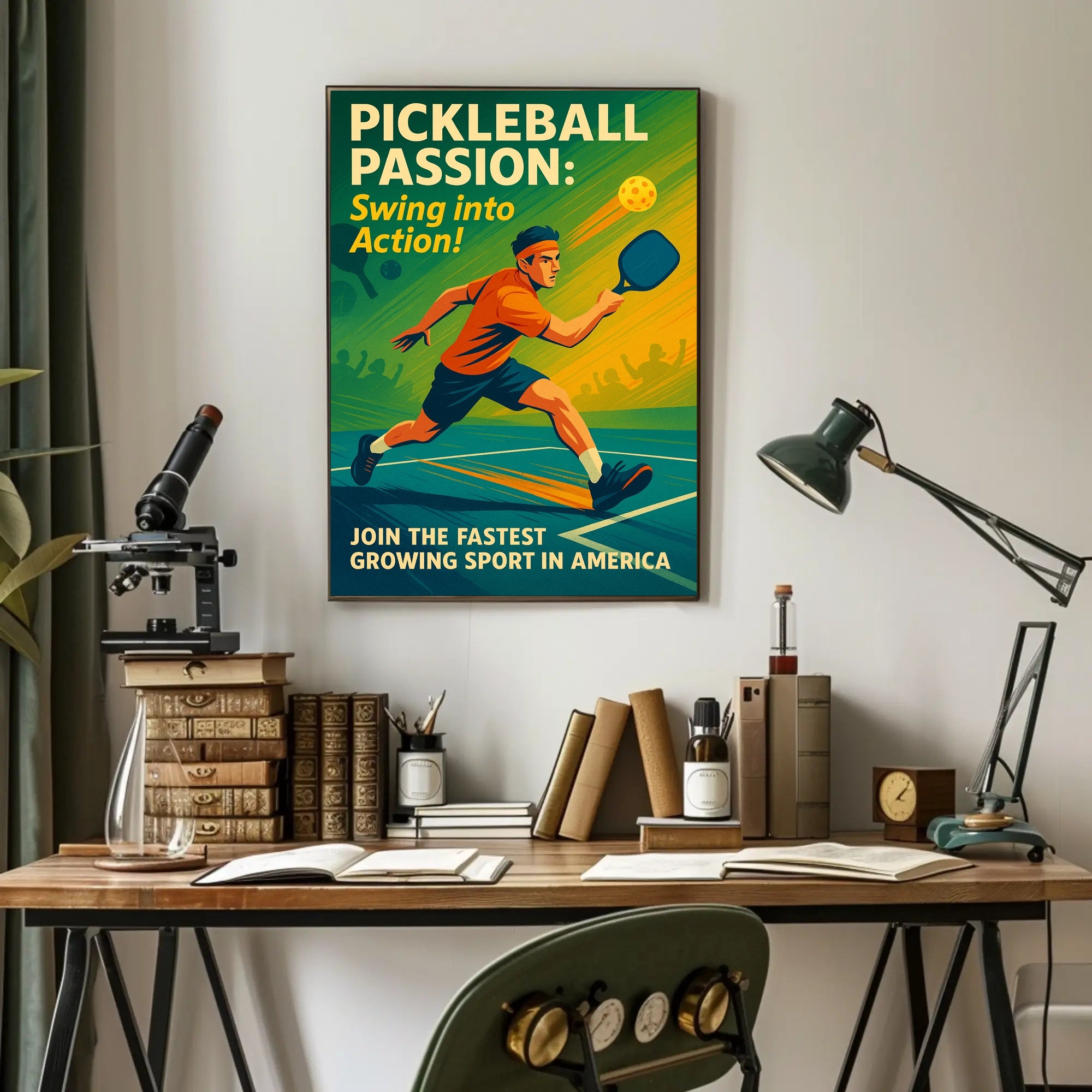 Pickleball Passion Wall Art Print for Sports Lovers PosterGoat