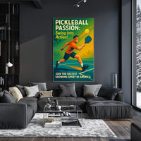 Pickleball Passion Wall Art Print for Sports Lovers PosterGoat