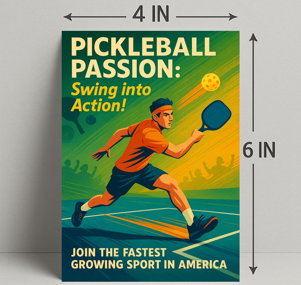 Pickleball Passion Wall Art Print for Sports Lovers PosterGoat