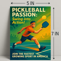 Pickleball Passion Wall Art Print for Sports Lovers PosterGoat