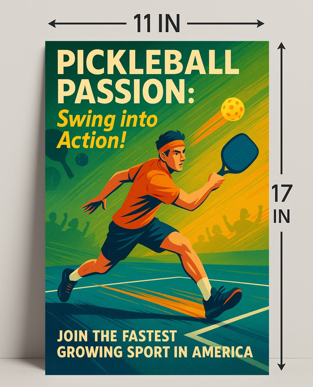 Pickleball Passion Wall Art Print for Sports Lovers PosterGoat