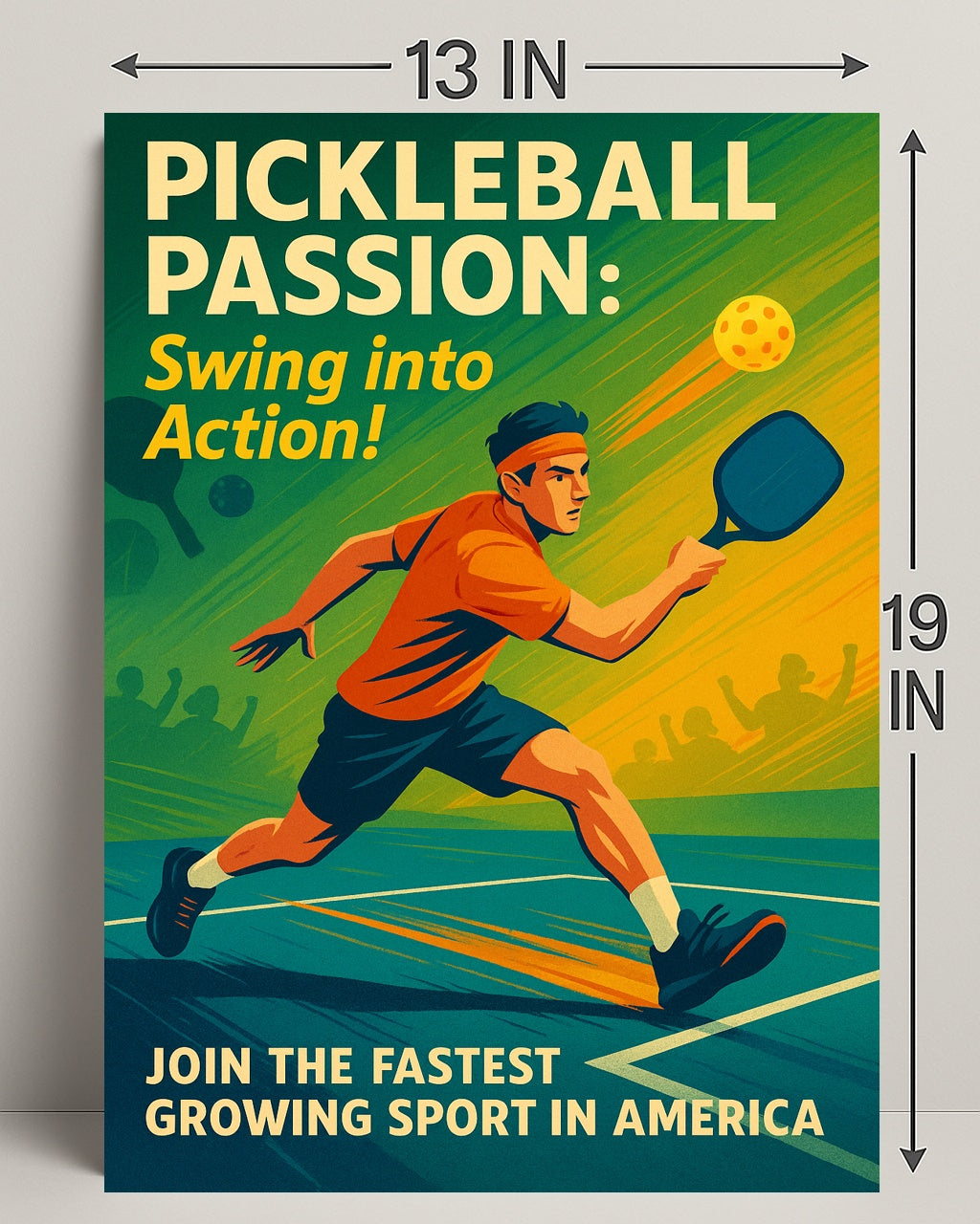 Pickleball Passion Wall Art Print for Sports Lovers PosterGoat
