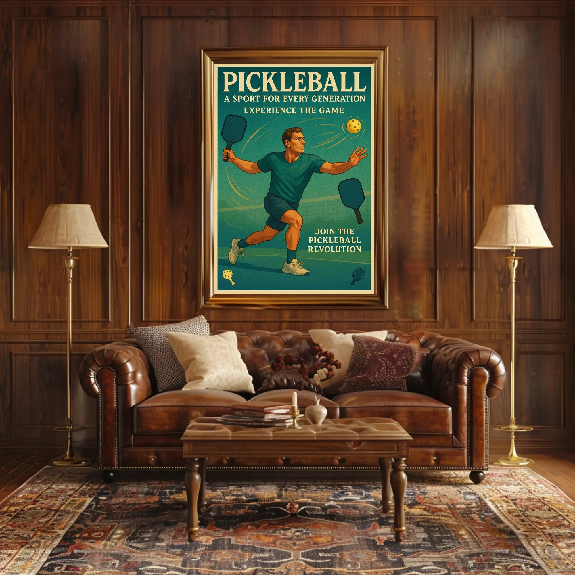 Pickleball Revolution Wall Art Print PosterGoat