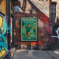 Pickleball Revolution Wall Art Print PosterGoat
