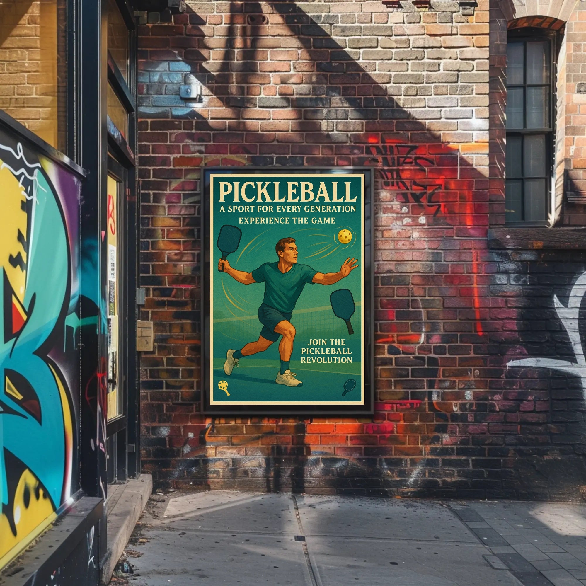Pickleball Revolution Wall Art Print PosterGoat