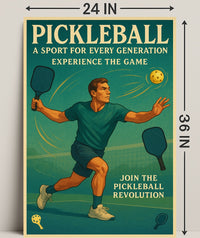 Pickleball Revolution Wall Art Print PosterGoat