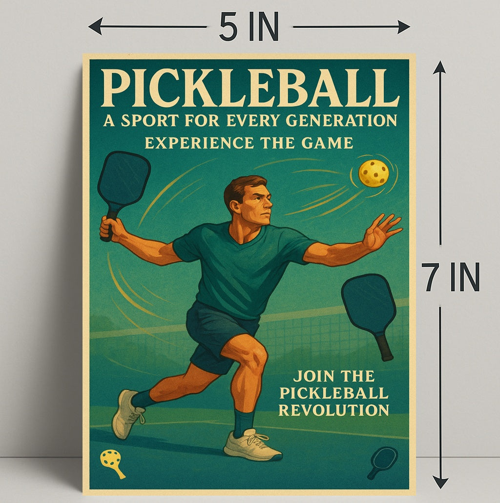 Pickleball Revolution Wall Art Print PosterGoat