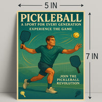 Pickleball Revolution Wall Art Print PosterGoat