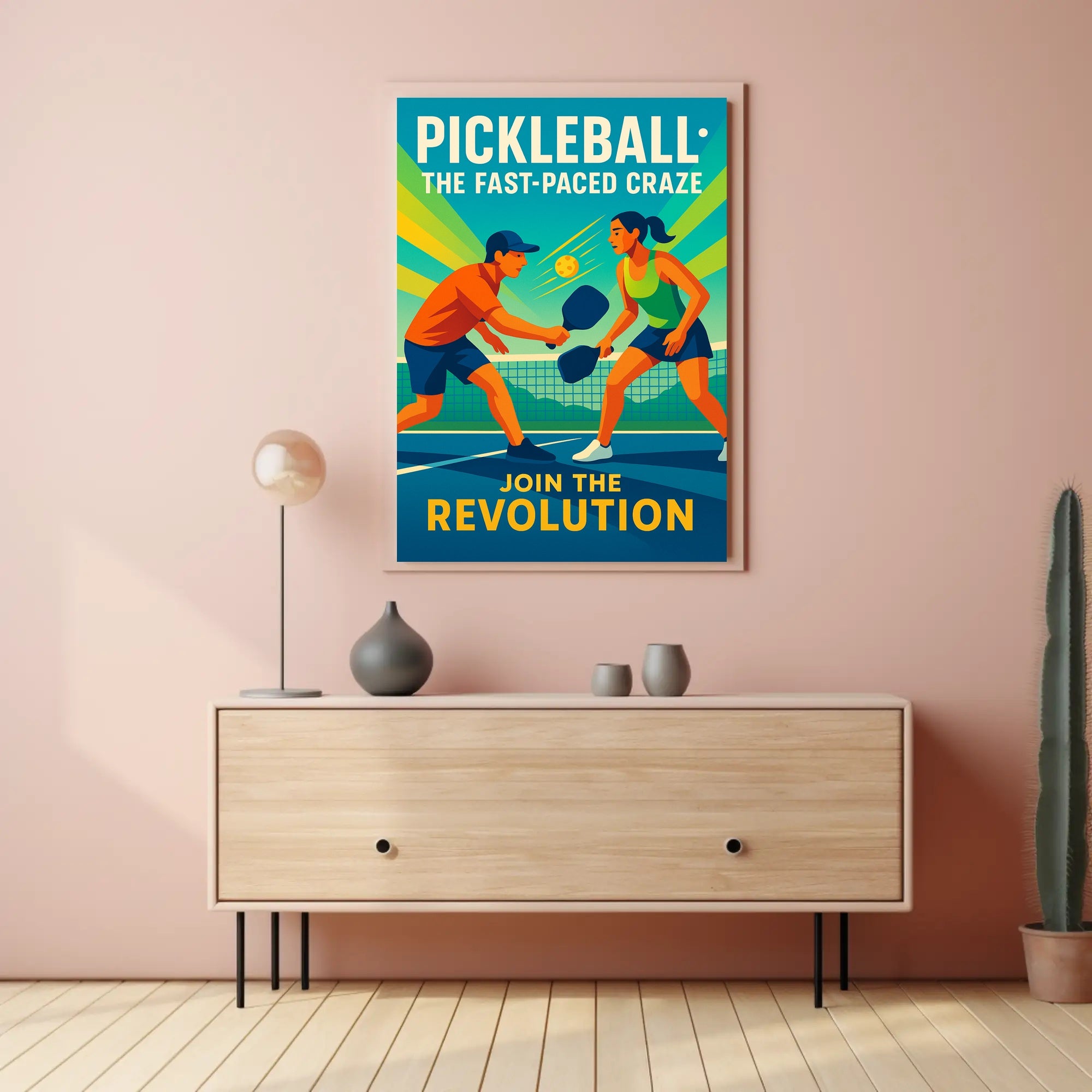 Pickleball Revolution Wall Art for Sports Lovers PosterGoat